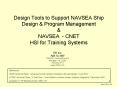 Design Tools to Support NAVSEA Ship Design PowerPoint PPT Presentation