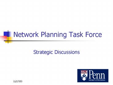 Network Planning Task Force