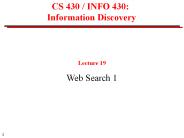 CS 430 / INFO 430: Information Discovery