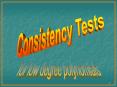 Consistency Tests PowerPoint PPT Presentation