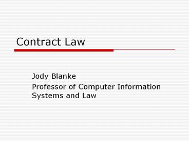 Contract Law