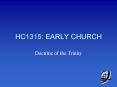 HC1315: EARLY CHURCH PowerPoint PPT Presentation
