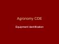 Agronomy CDE PowerPoint PPT Presentation