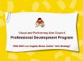 Visual and Performing Arts Council PowerPoint PPT Presentation