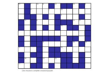 Click mouse to complete crossword puzzle