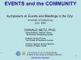 Symposium on Events and Meetings in the City, PowerPoint PPT Presentation