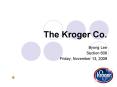 The Kroger Co' PowerPoint PPT Presentation