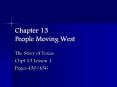 Chapter 13 People Moving West PowerPoint PPT Presentation