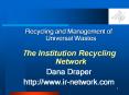 Recycling and Management of Universal Wastes PowerPoint PPT Presentation