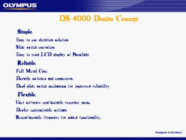 DS4000 Design Concept