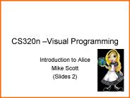 CS320n Visual Programming