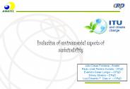 Evaluation of environmental aspects of sustainability