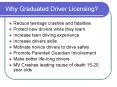 Why Graduated Driver Licensing PowerPoint PPT Presentation