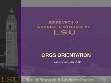 New Faculty Orientation