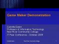 Game Maker Demonstration PowerPoint PPT Presentation