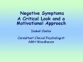 Negative Symptoms PowerPoint PPT Presentation