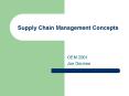 Supply Chain Management Concepts PowerPoint PPT Presentation