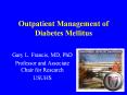 Outpatient%20Management%20of%20Diabetes%20Mellitus PowerPoint PPT Presentation