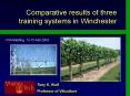 Comparative results of three training systems in Winchester PowerPoint PPT Presentation