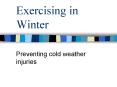 Exercising in Winter PowerPoint PPT Presentation