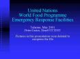 United Nations World Food Programme Emergency Response Facilities Teheran, May 2001 Peter Casier, He PowerPoint PPT Presentation