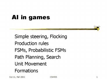 AI in games