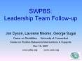 SWPBS:%20Leadership%20Team%20Follow-up PowerPoint PPT Presentation