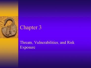 Threats, Vulnerabilities, and Risk Exposure