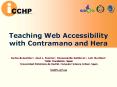 Teaching Web Accessibility with Contramano and Hera PowerPoint PPT Presentation