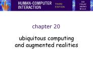 ubiquitous computing and augmented realities