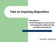 Take an Inquiring Disposition PowerPoint PPT Presentation