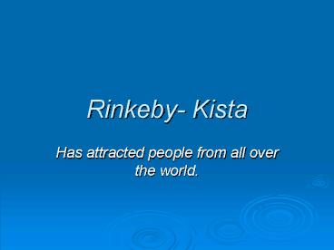 Rinkeby Kista