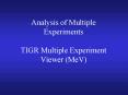 Analysis of Multiple Experiments TIGR Multiple Experiment Viewer MeV PowerPoint PPT Presentation
