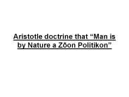 Aristotle doctrine that 