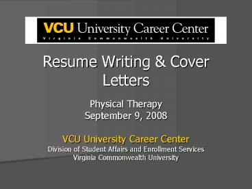 Resume Writing
