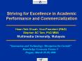 Striving%20for%20Excellence%20in%20Academic%20Performance%20and%20Commercialization PowerPoint PPT Presentation