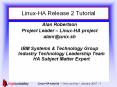 Linux-HA Release 2 Tutorial PowerPoint PPT Presentation