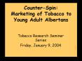 Tobacco Research Seminar Series PowerPoint PPT Presentation