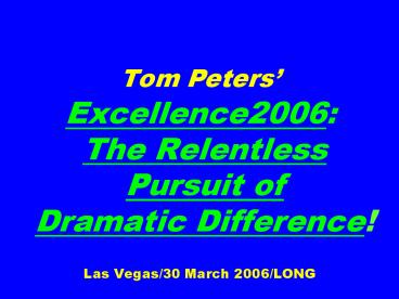 Tom Peters