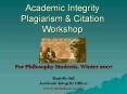 Academic%20Integrity%20Plagiarism%20 PowerPoint PPT Presentation