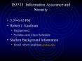 IS3513 Information Assurance and Security PowerPoint PPT Presentation