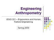 Engineering Anthropometry
