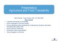 Presentation Agriculture and Food Traceability PowerPoint PPT Presentation