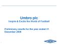 Umbro plc Inspire PowerPoint PPT Presentation