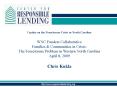 Update on the Foreclosure Crisis in North Carolina PowerPoint PPT Presentation