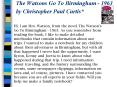 The Watsons Go To Birmingham 1963 by Christopher Paul Curtis PowerPoint PPT Presentation
