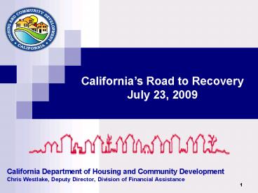 California Department of Housing and Community Development