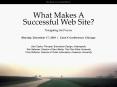 What Makes A Successful Web Site Navigating the Process PowerPoint PPT Presentation