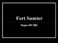 Fort%20Sumter PowerPoint PPT Presentation