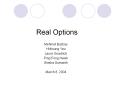 Chapter%204:%20Getting%20Real%20about%20Real%20Options PowerPoint PPT Presentation